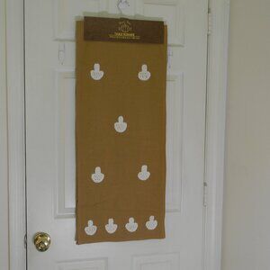 Harvest Home Table Runner Mushroom Light Brown NWT